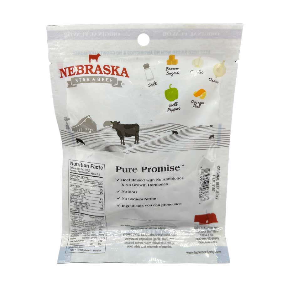 Original Beef Jerky | 1.5 oz | Nebraska Star Beef
