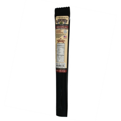 Beef Stick | 1.25 oz. | Original | Delicious Blend Of Garlic, Onion, Celery, & Paprika | Tender, Thick Cut Jerky | Low Fat Profile | Seasoned And Cooked To Perfection | All Natural | Authentic | Nebraska Beef Jerky | Quick, Convenient Snack