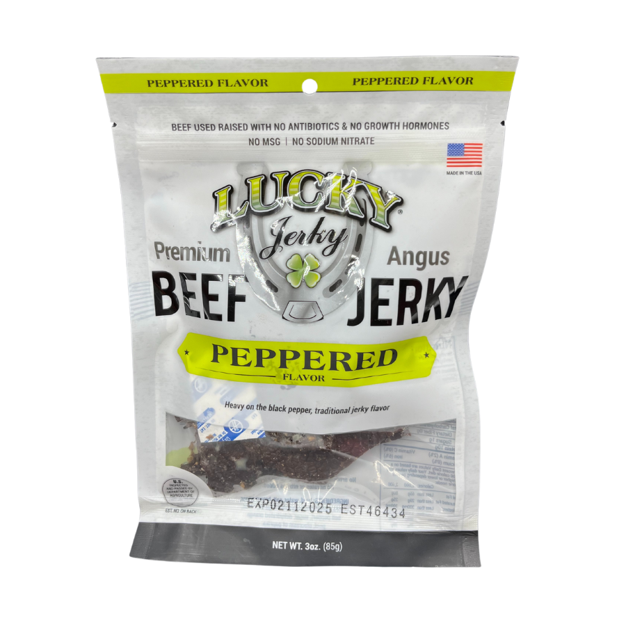 Black Pepper Beef Jerky | 3 oz. Bag | Pack of 3 | Big, Bold Flavor | Tender Jerky | Made in Holdrege, NE | Nebraska Star Beef