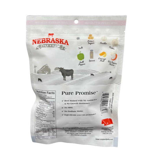 Red Pepper Beef Jerky | Pack of 3 | 3 oz | Nebraska Star Beef