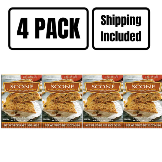 Pumpkin Maple Scone Mix | 15 oz. Box | 4 Pack | Shipping Included | Breakfast Pastry | Cobblestone Kitchen