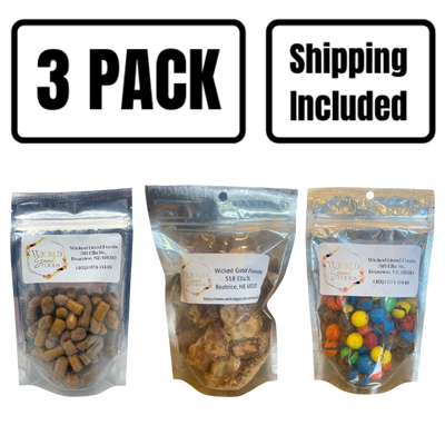 Freeze Dried Candy Package | Chocolate Edition | Shipping Included | Fudge Crunchers, Nickers, & Tootsie Rolls | Nebraska Freeze Dried Candy