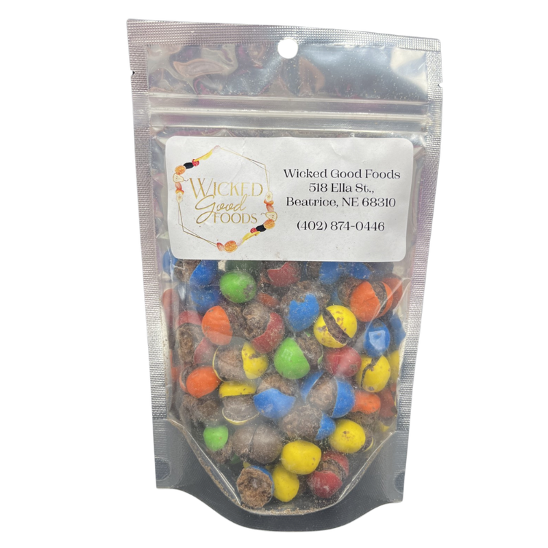 Freeze Dried Chocolate | Fudge Crunchers | 4 oz. Bag | Crunchy Shell | Airy, Chocolate Crunch | Perfect Party Favor | 2 Pack | Shipping Included
