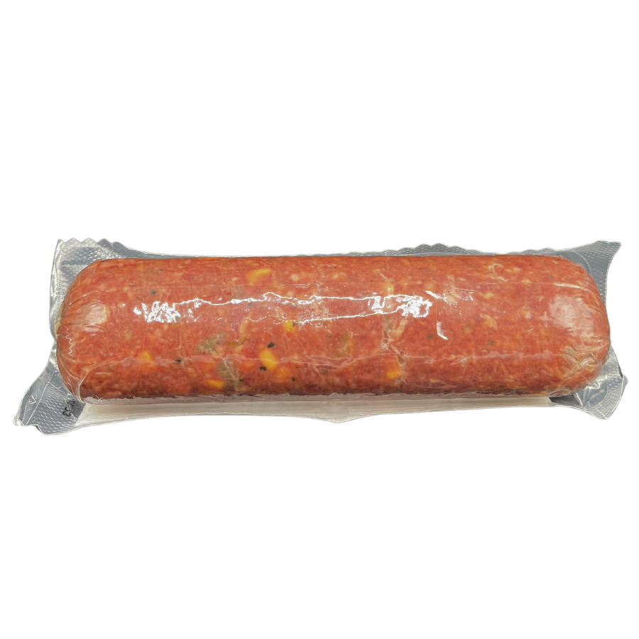 Jalapeno Peppercheese Summer Sausage | High Protein Snack | No MSG | Ready To Eat | Charcuterie |  7-8 oz. Roll | Pack of 3 | Shipping Included | Delicious Bison Flavor | Bold, Extra Spicy Flavor | Protein-Packed | 100% Bison Meat  | Ready To Eat