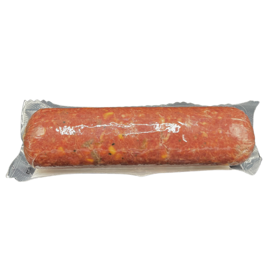 Jalapeno Peppercheese Summer Sausage | High Protein Snack | No MSG | Ready To Eat | Charcuterie |  7-8 oz. Roll | Pack of 3 | Shipping Included | Delicious Bison Flavor | Bold, Extra Spicy Flavor | Protein-Packed | 100% Bison Meat  | Ready To Eat