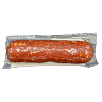 BBQ Peppercheese Summer Sausage | All Natural Bison Meat | High Protein Snack | No MSG | Ready To Eat | Charcuterie |  7-8 oz. Roll | Pack of 6 | Shipping Included | Tender | Spicy, Savory Flavor | Serve At Holidays, Birthdays, & Barbecues