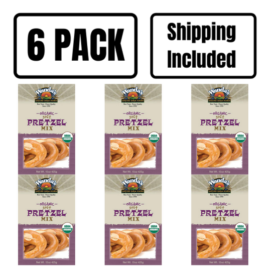 Soft Pretzel Mix | 15 oz. | Organic Mix | Hot, Soft, Salted Pretzels At The Comfort Of Your Own Home | Makes The Best Soft Pretzels | 6 Pack | Shipping Included | Easy Baking Fun For All Ages | Add Salt Or Cinnamon Sugar For Extra Flavor