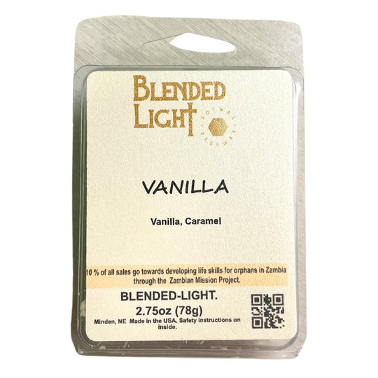 Vanilla Wax Melts | 2.75 oz. | Soy & Beeswax Tarts | Vanilla & Caramel Scent | Made in Kearney, NE | Blended Light