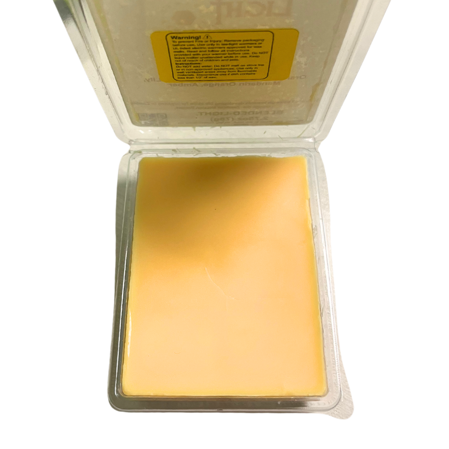 Orange Blossom Wax Melts | 2.75 oz. | Soy & Beeswax | Citrus and Floral Aroma | Made in Kearney, NE | Blended Light