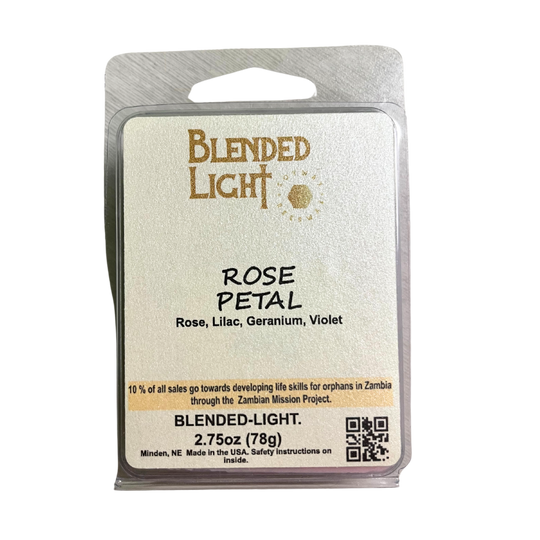 Rose Scented Wax Melts | 2.75 oz. | Soy & Beeswax | Fresh Floral Aroma | Made in Kearney, NE | Blended Light