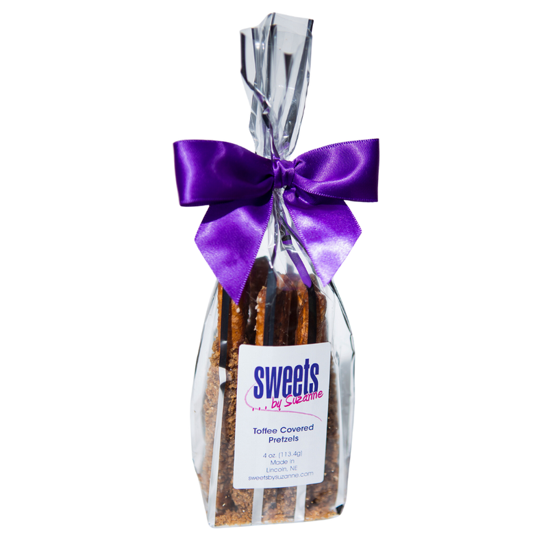 Homemade Toffee Covered Pretzels | Hand-Stirred Toffee Coated On Crunchy, Savory Pretzel Stick | Perfect Sweet, Salty Treat | Sweet Tooth Lover&
