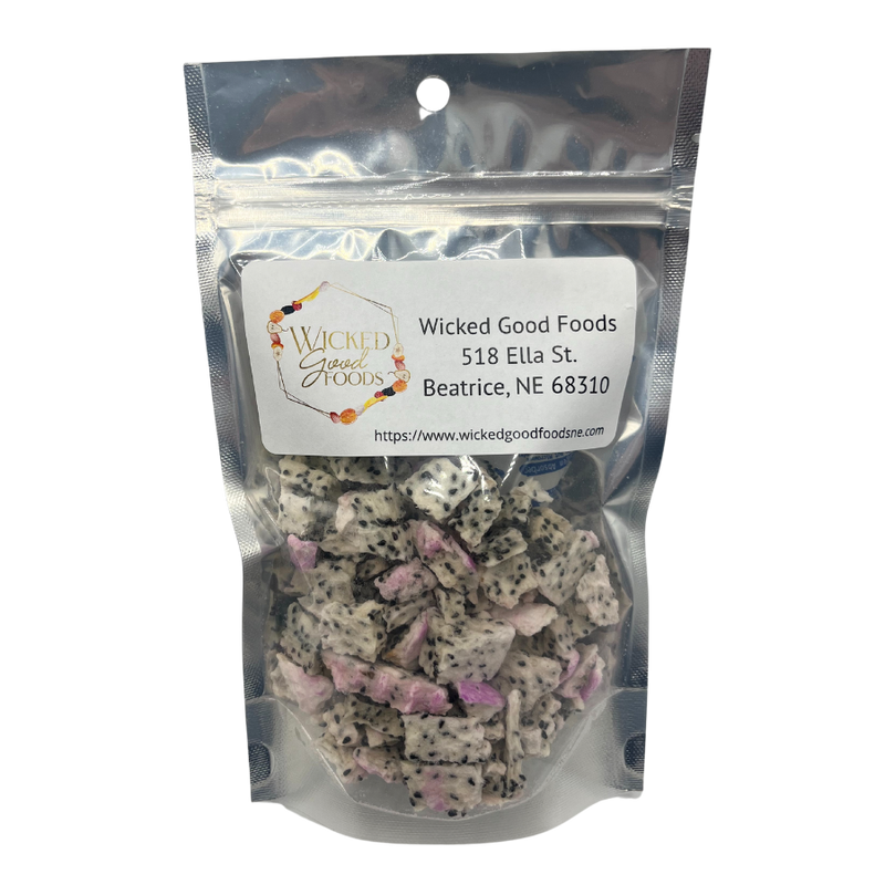 Freeze Dried Dragonfruit | Light & Nutritious Snack | .5 oz. | Gut Strengthening Fruit | Sweet, Crunchy, & Delicious | 3 Pack | Shipping Included