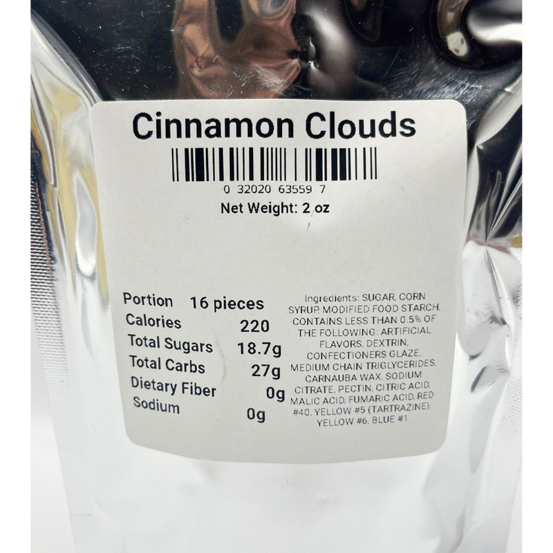 Freeze Dried Cinnamon Candy | 2 oz. | Puffy Clouds Of Cinnamon | Crisp, Sweet, & Spicy Treat | Freeze Dried Candy | 6 Pack | Shipping Included