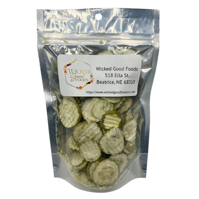 Freeze Dried Pickles | .35 oz | Crispy Pickle Chips | Savory, Bold Dill Flavor | Perfect For Pickle Lover | Low Calorie | 6 Pack | Shipping Included