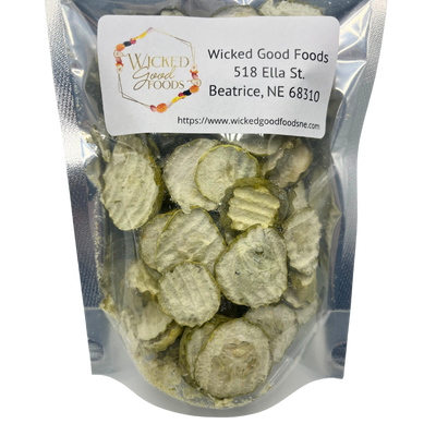 Freeze Dried Pickles | .35 oz | Pickle Chips | Traditional Dill Flavor | All Natural Snack | Crispy & Crunchy Delight | 2 Pack | Shipping Included