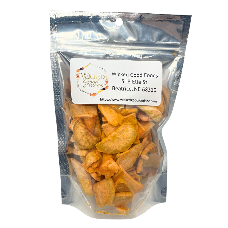 Freeze Dried Veggies | Sweet Potato Chips | 2 oz. | Add To Soups, Casseroles, Pancakes, Or Bread | Delicious Sweet & Salty Combo