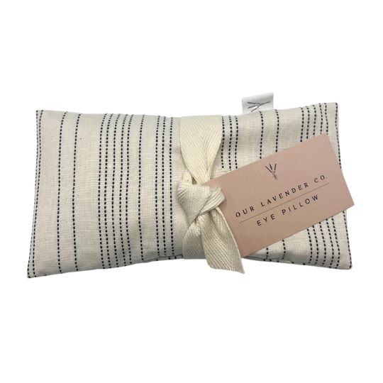 Eye Pillow Heating & Cooling Pad | Lavender Infused Pain and Migraine Reducing Heating Pad | Washable Case | Flaxseed Weighted Eye Pillow | Cooled or Gently Heated | Fabric Varies