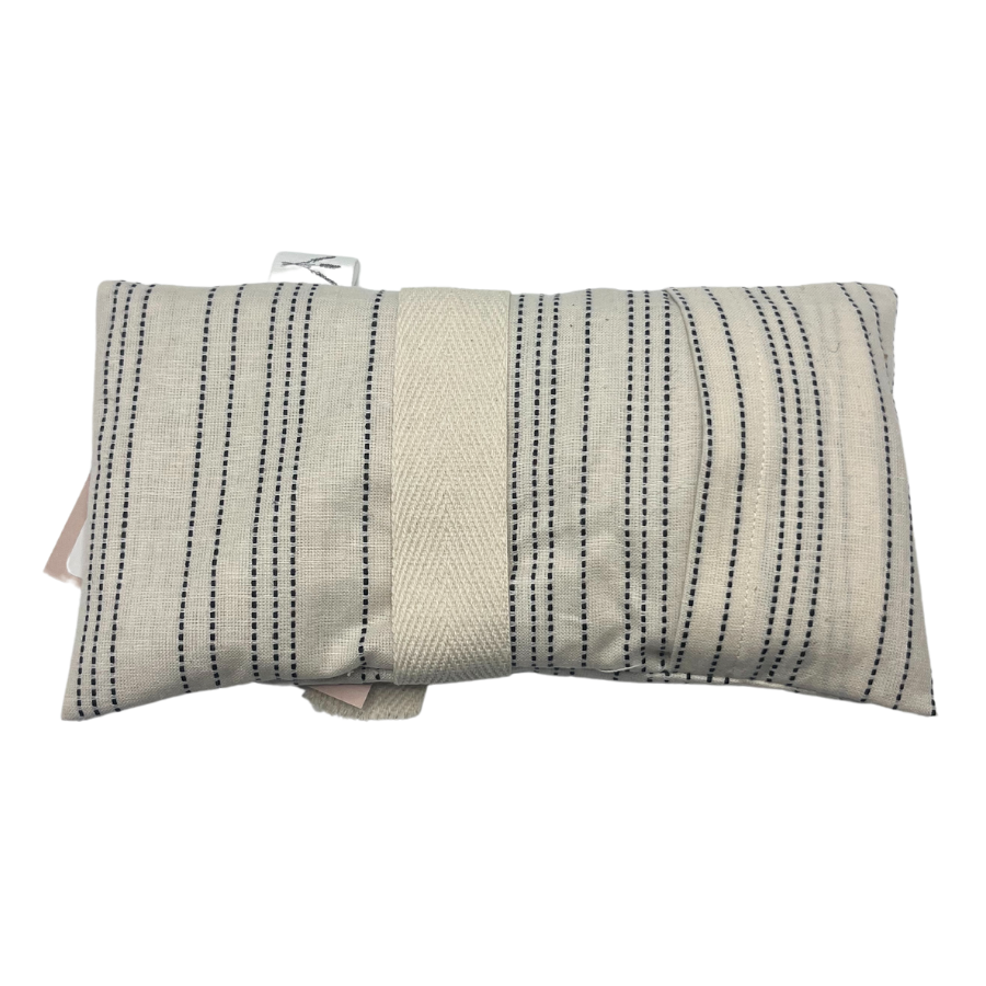Eye Pillow Heating & Cooling Pad | Lavender Infused Pain and Migraine Reducing Heating Pad | Washable Case | Flaxseed Weighted Eye Pillow | Cooled or Gently Heated | Fabric Varies