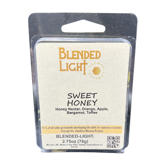 Sweet Honey Wax Melts | 2.75 oz. | Soy & Beeswax | Warm, Comforting Aroma | Made in Kearney, NE | Blended Light