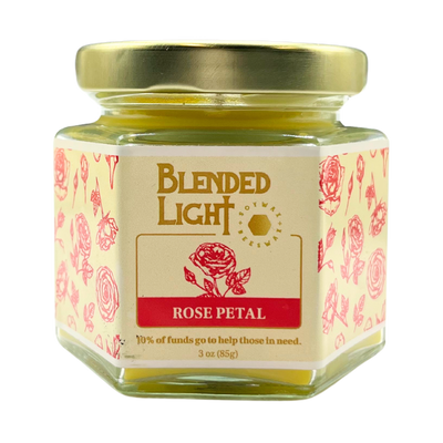 Rose Scented Candle | 3 oz. & 7 oz. Size Options | Fresh, Floral Aroma | Perfect Gift For That Special Someone | All Natural Soy Wax & Beeswax Blend | Long-Lasting Wick