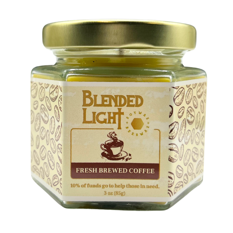 Coffee Scented Candle | 3 oz. & 7 oz. Size Options | Fresh Brewed Coffee Bean Aroma | Create Your Own Cafe Atmosphere | Long-Lasting Wick Life | Nebraska Candle | Soy & Beeswax