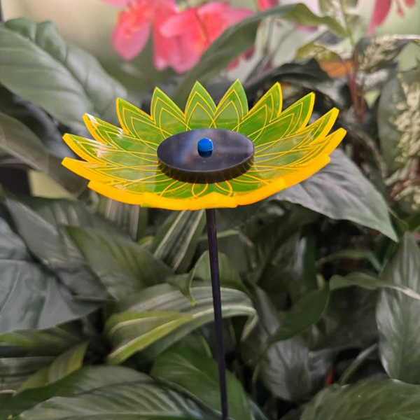 Sunflower | Multiple Colors| Glows in the Sun | Handmade Yard Decor | Acrylic Flowers | Perfect Gift Idea | 5
