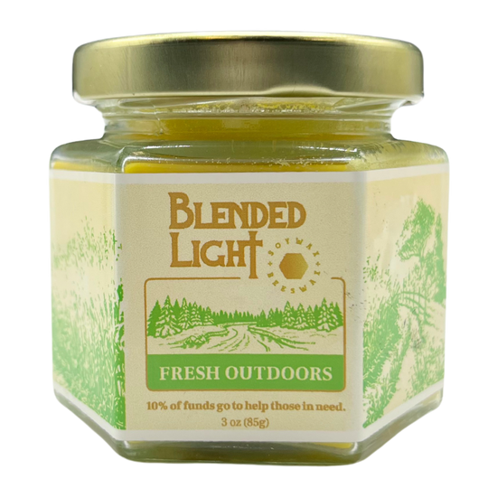 Fresh Outdoor Scented Candle | Choose Your Size | Fresh Outdoor Aroma | Made in Kearney, NE | Blended Light