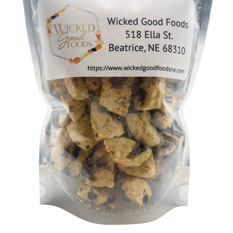 Freeze Dried Cookie Dough | Bite-Sized | 3 oz. Bag | Safe To Eat Cookie Dough | Dessert Without The Baking | 3 Pack | Shipping Included
