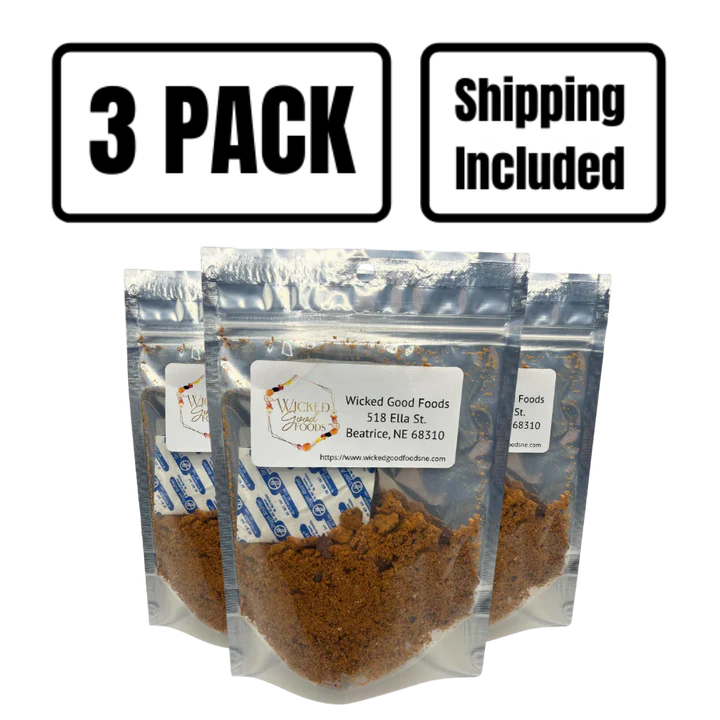 Freeze Dried Soup | Chili Soup | 2 oz | Homemade Soup Mix | No Extra Ingredients Needed | Hearty Meal | Kick Of Heat | 3 Pack | Shipping Included