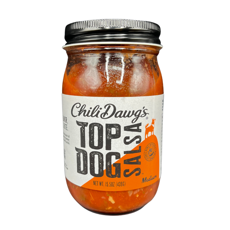 Medium Salsa | Top Dog | 15.5 oz. | Chili Dawg&
