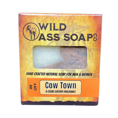 All Natural Soap | Cow Town Scent | 6 Pack | Tallow Soap for Dry Skin | Soap for the Working Man | 4.5 oz. Bar | Shipping Included