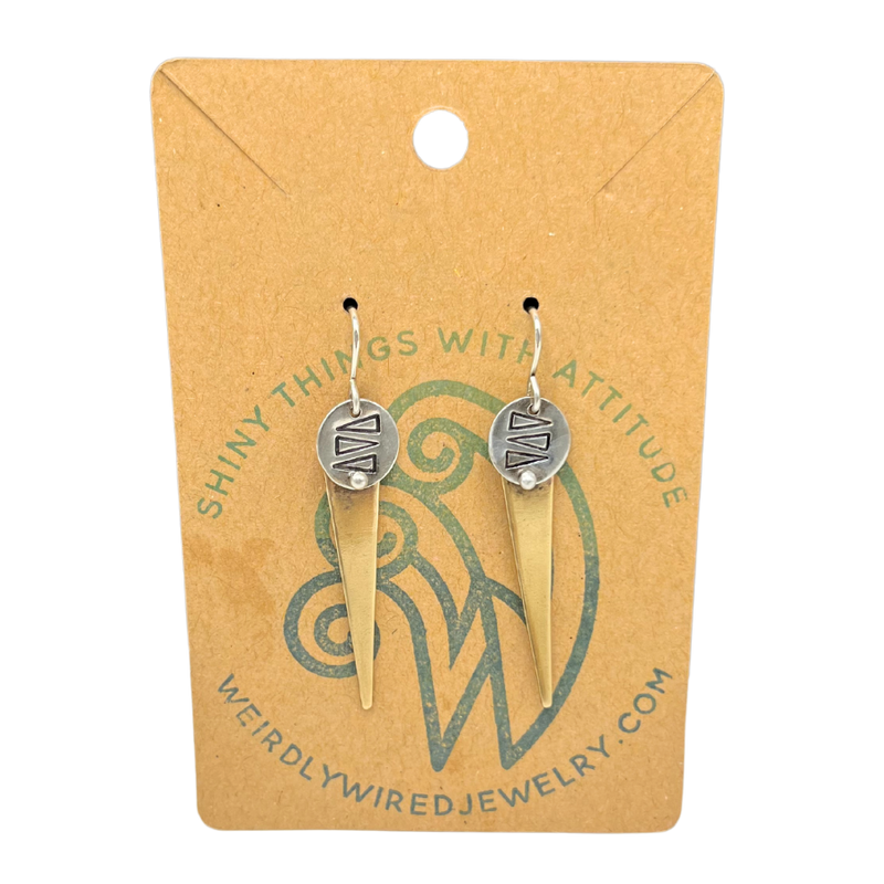 Stamped Earrings | Simple Design | Full Of Movement | Small Polishing Cloth Included | Perfect For A Night Out | Compliment Any Outfit | Nebraska Jewelry