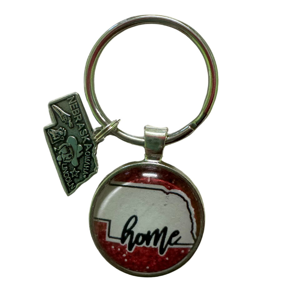 Nebraska Home Keychain 