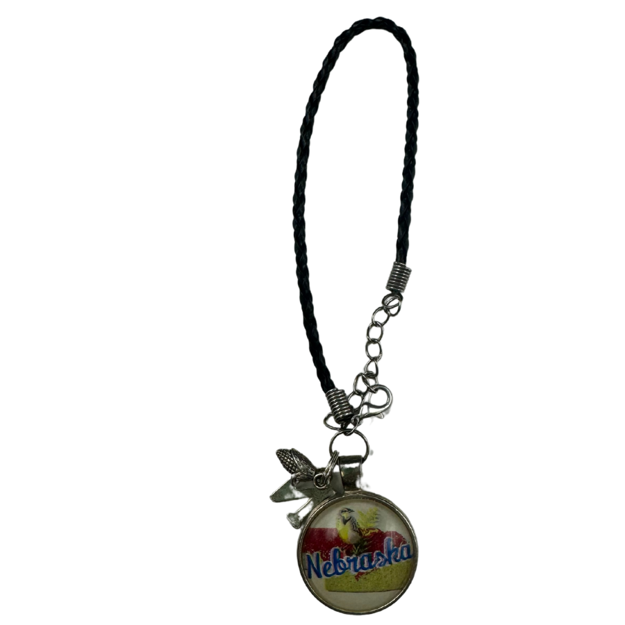 Meadowlark Nebraska State Bird Charm Bracelet