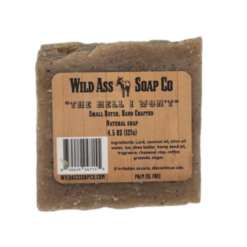 All Natural Soap | 4.5 oz. Bar | Bold Bourbon Scent | The Hell I Won&