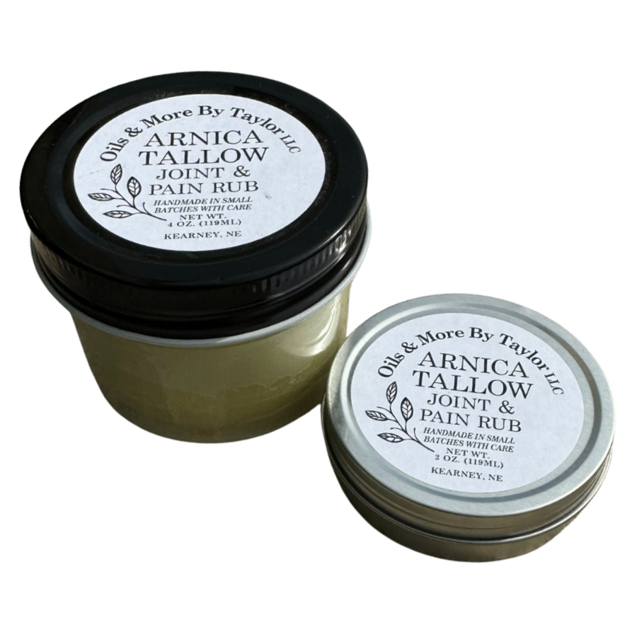 Arnica Tallow & Joint Muscle Rub | Soothing Pain Relief | Rub for Muscle Soreness and Muscle Relief |Multiple Sizes