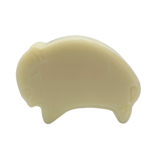 Handmade Unscented Buffalo Tallow Bar Soap | Buffalo Shaped | Duo Action | Add Your Own Fragrance | Make it a Scrubby | Size 2.5 oz