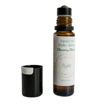 Jojoba Oil Roller | Multiple Scents | Face Friendly Moisturizer | Handmade Moisturizer That Won't Clog Pores | Vegan & Cruelty Free | Made in Small Batches | Self Care Gift | Gift for Her or Him | Reflect Light Company | 10 ml