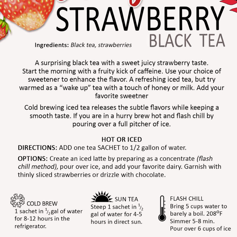 Label to Oh My Strawberry Tea by Tea N More