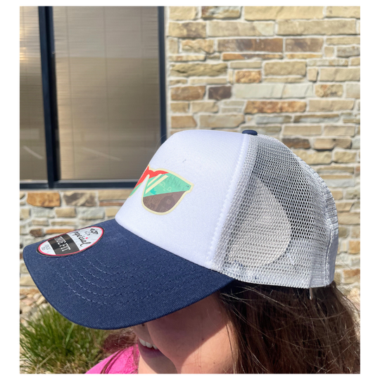 Nebraska Ball Cap | Cool Joe Hat | Gray/Navy Color | One Size Fits Most | Adjustable | Perfect Final Touch To Any Outfit | Unisex Summer Hat