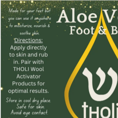 tHoli Aloe Vera Foot & Body Cream Label