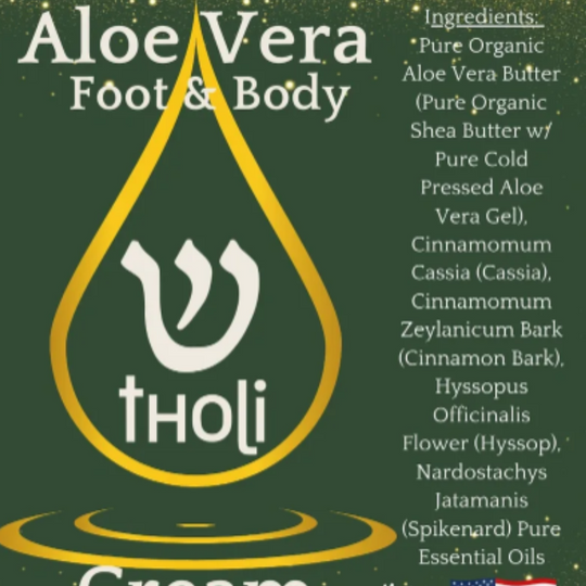 tHoli Aloe Vera Foot & Body Cream Label