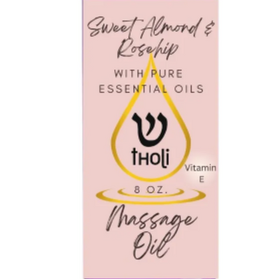 tHoli Massage Oil Label