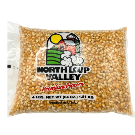 All Natural Yellow Un-Popped Popcorn | Non GMO & Gluten Free Snack | Perfect Movie Night Snack | Popcorn County USA | 4 lb bag