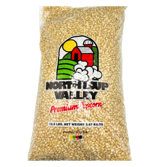 White Un-Popped Popcorn Kernels | 12.5 lb | Non-GMO | Popcorn County USA | North Loup Valley
