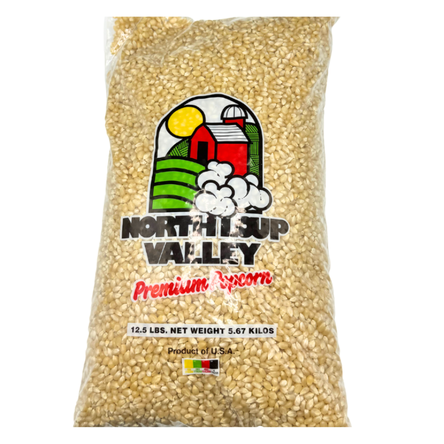 White Un-Popped Popcorn | Pops with Fewer Hulls | All Natural Whole Grain Gluten Free Popcorn | Popcorn County USA | 12.5 lb bag