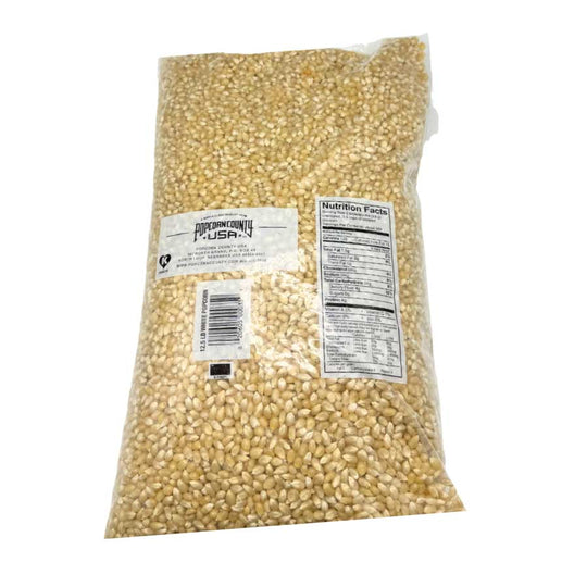 White Un-Popped Popcorn Kernels | 12.5 lb | Non-GMO | Popcorn County USA | North Loup Valley