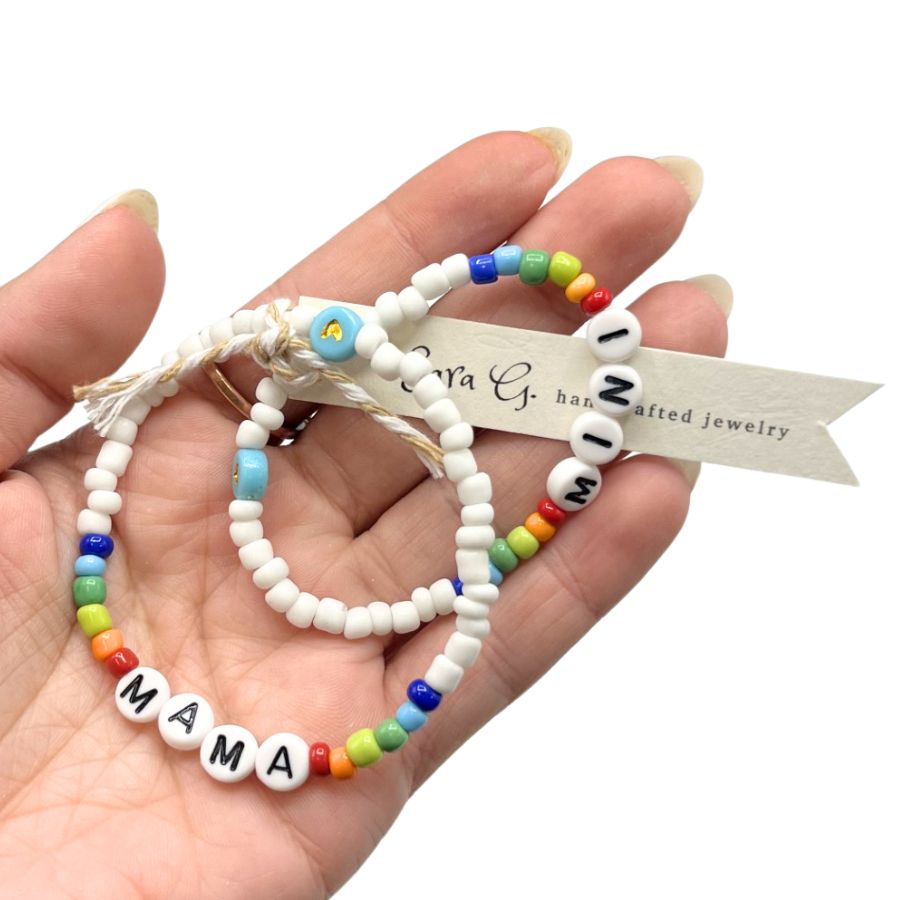 Mom & Daughter Bracelet Set | One For You & Your Mini-Me | Perfect Gift For Mother & Daughter Duo | Includes Two Beaded Bracelets | Multiple Designs