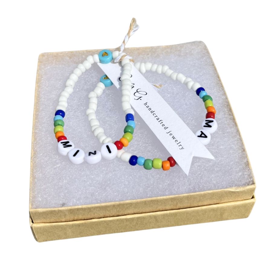 Mom & Daughter Bracelet Set | One For You & Your Mini-Me | Perfect Gift For Mother & Daughter Duo | Includes Two Beaded Bracelets | Multiple Designs