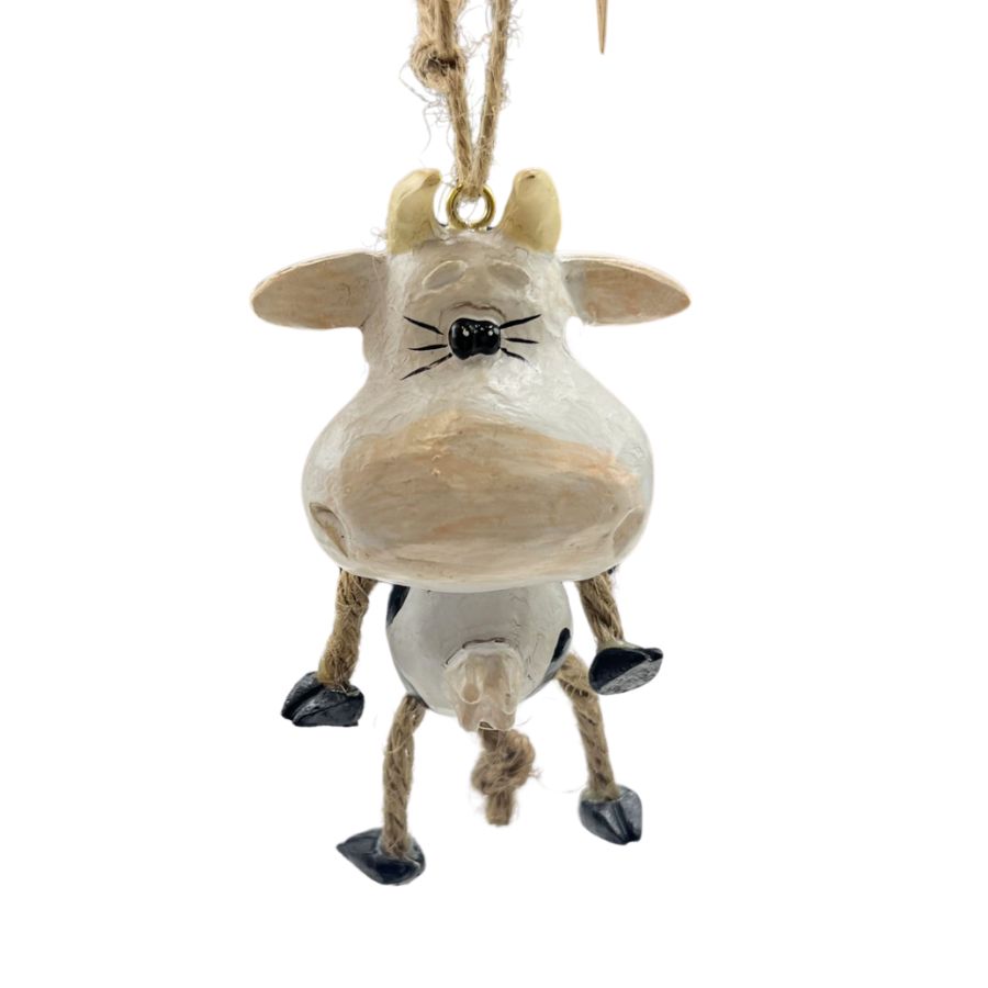 Milk Cow Ornament | Perfect Gift For Cow Farmers | Adds A Rustic, Western Charm | Made in Lincoln, NE | Bert Anderson Collection